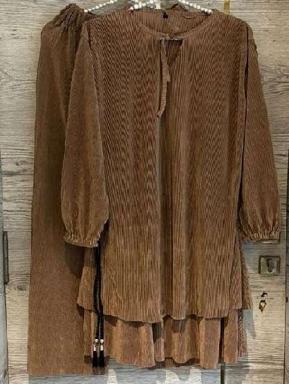 IMPORTED PLEATED DOUBLE LAYER CO-ORD SETS BY READY WEAR